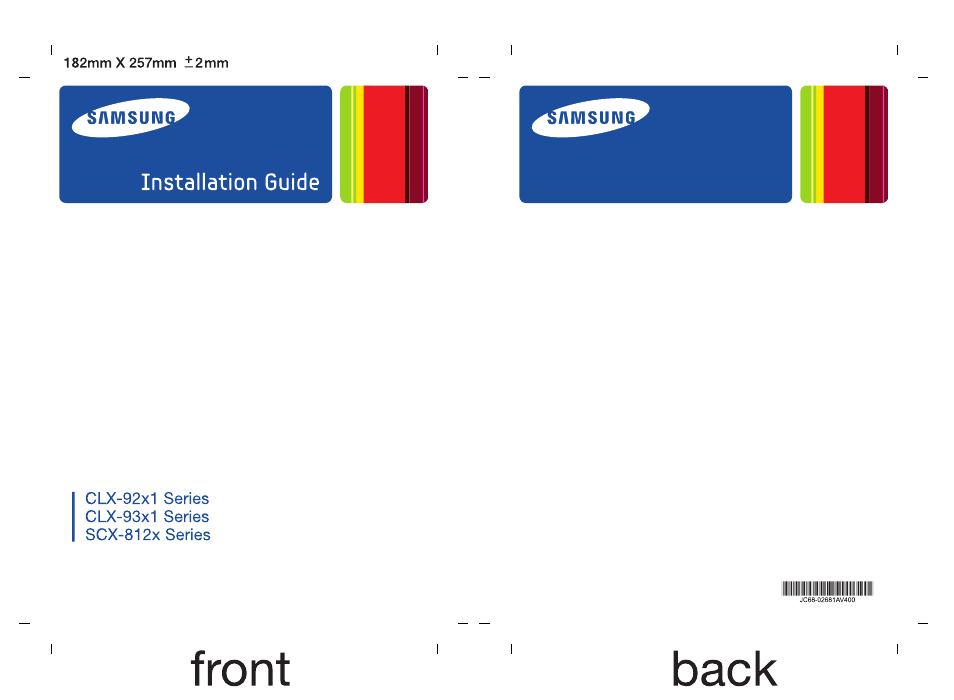 Samsung SCX-8128NA-XAA User Manual | 26 pages