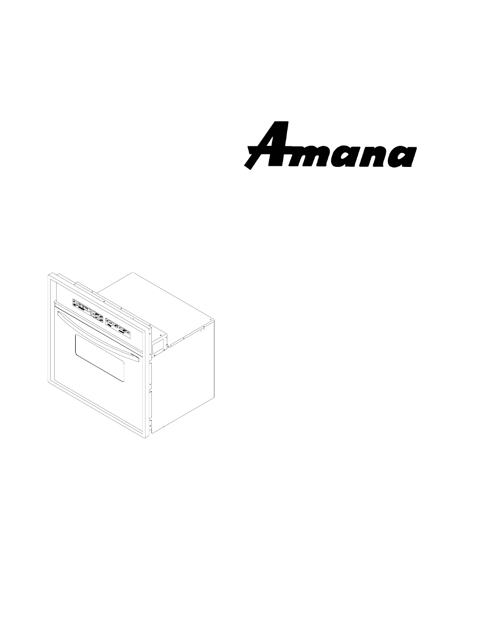 Amana EVENAIR AOCS3040 User Manual | 32 pages