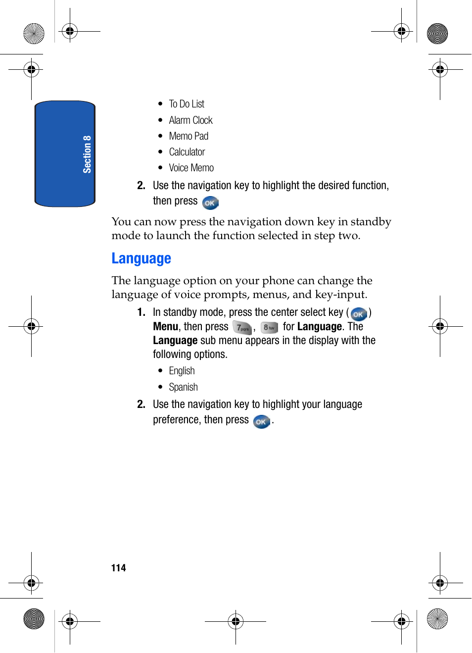 Language | Samsung SCH-A570ZSVXAR User Manual | Page 114 / 194
