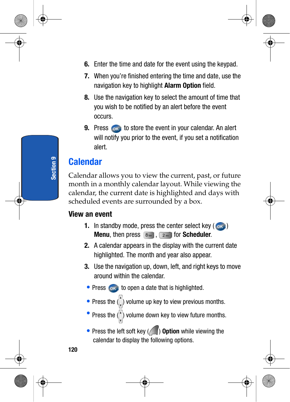 Calendar, View an event | Samsung SCH-A570ZSVXAR User Manual | Page 120 / 194