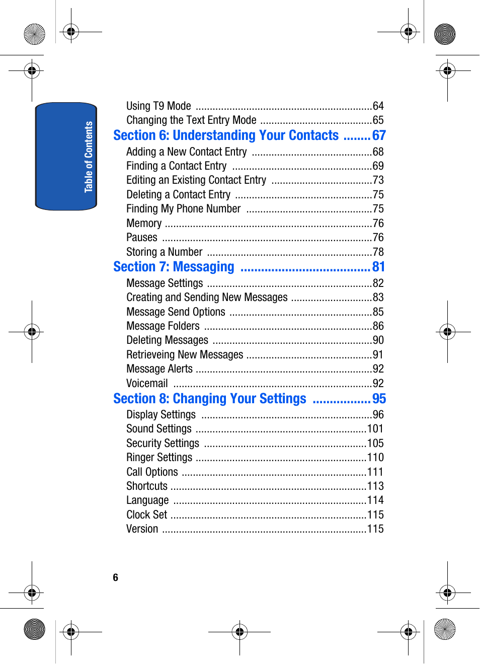 Samsung SCH-A570ZSVXAR User Manual | Page 6 / 194