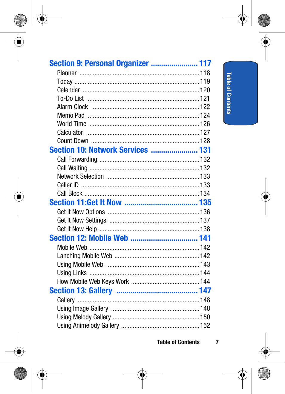 Samsung SCH-A570ZSVXAR User Manual | Page 7 / 194