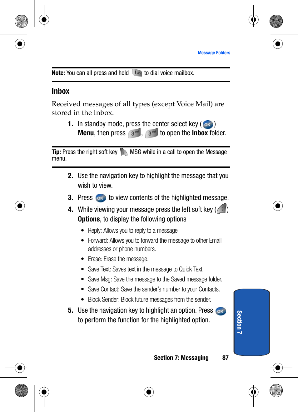 Inbox | Samsung SCH-A570ZSVXAR User Manual | Page 87 / 194