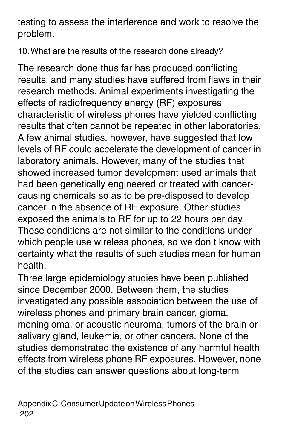 What are the results of the research done already | Samsung SGH-E317CSACIN User Manual | Page 202 / 224