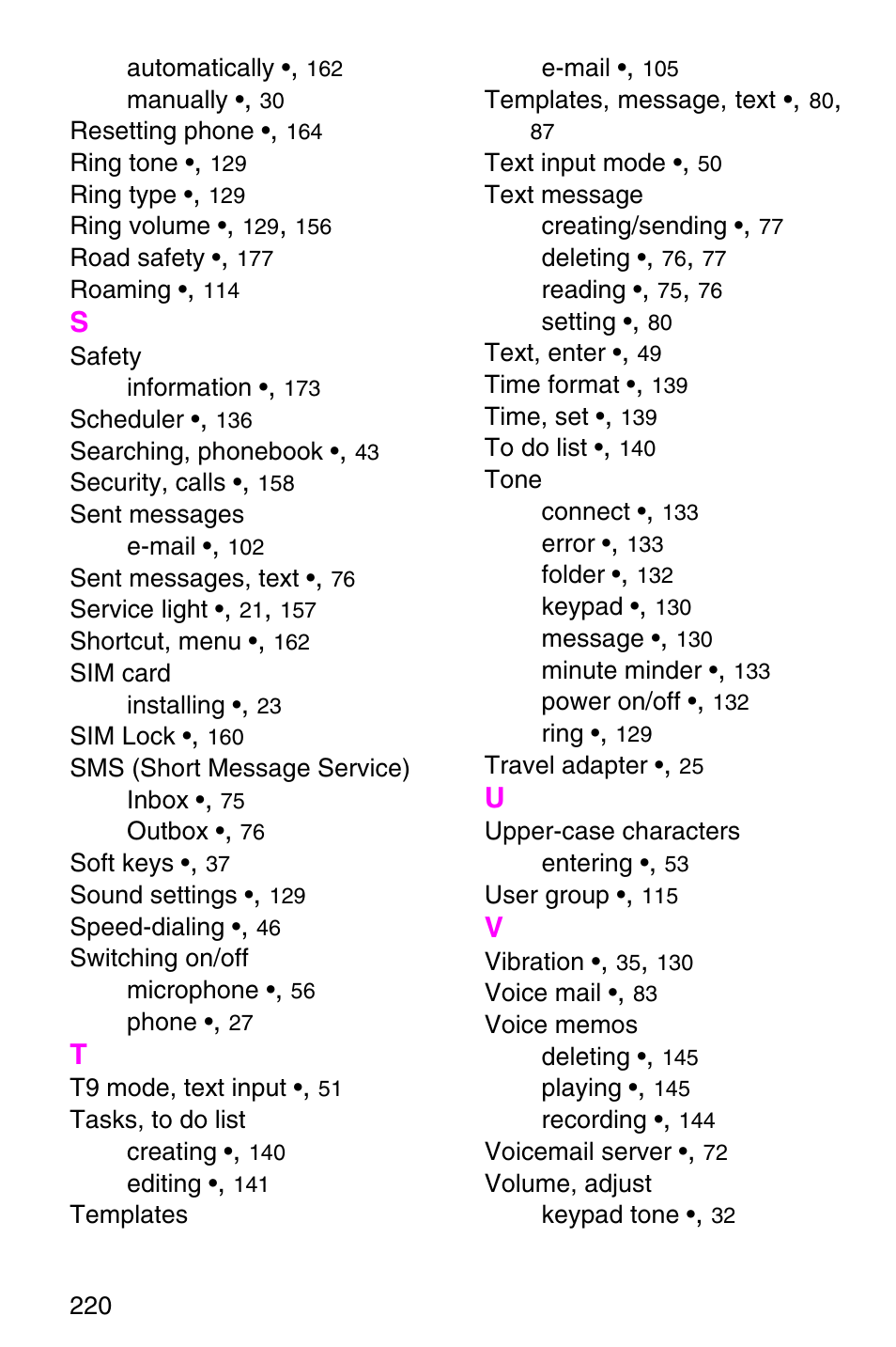 Samsung SGH-E317CSACIN User Manual | Page 220 / 224