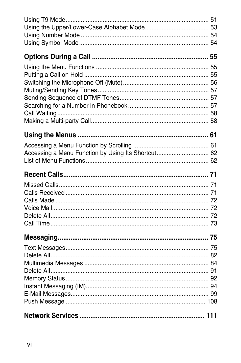 Samsung SGH-E317CSACIN User Manual | Page 6 / 224