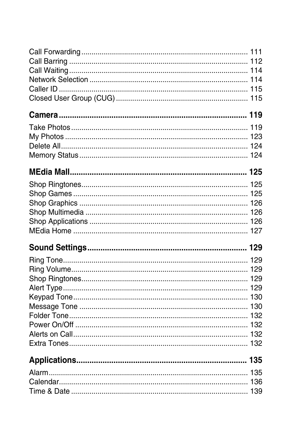 Samsung SGH-E317CSACIN User Manual | Page 7 / 224