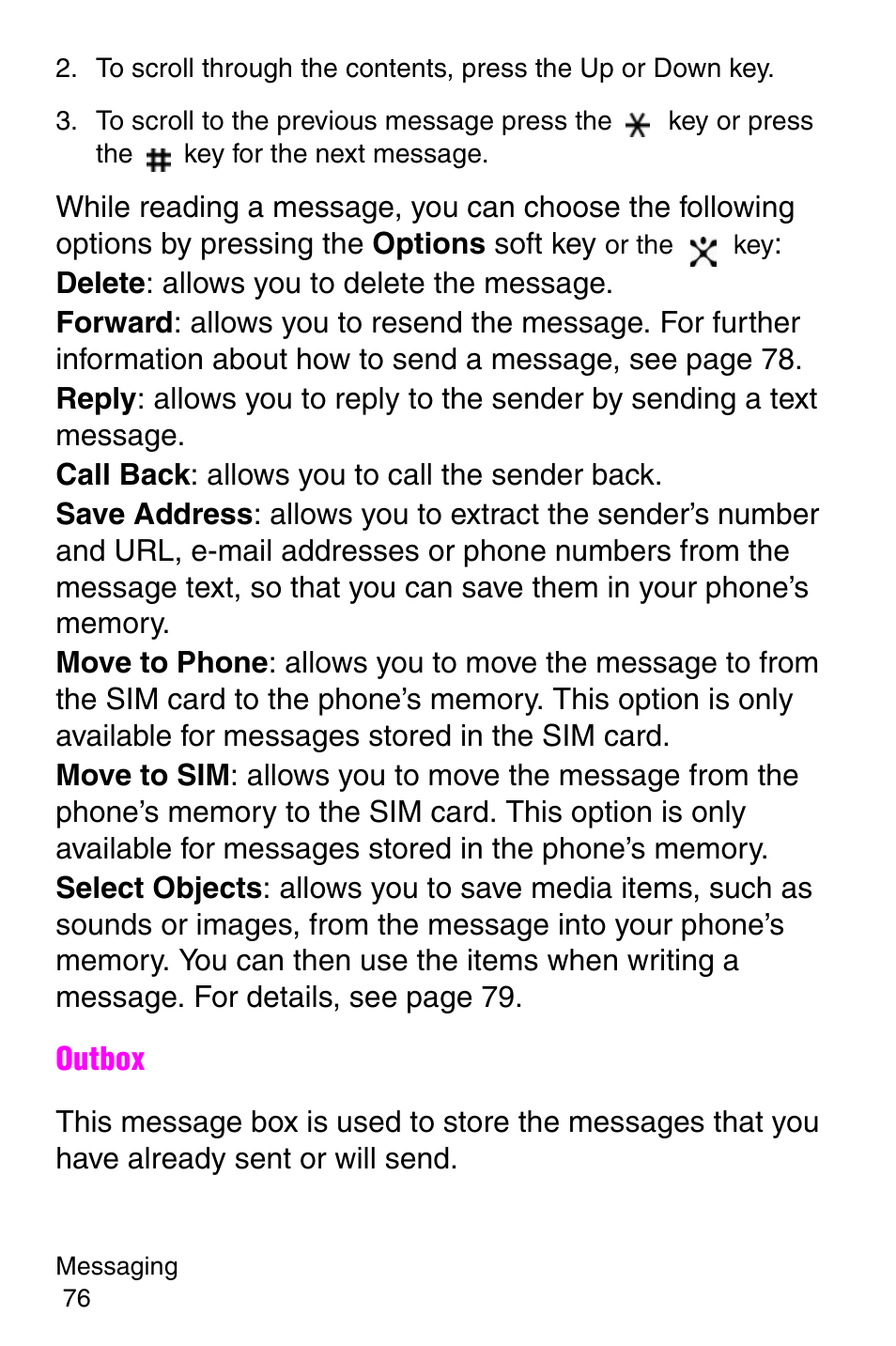 Samsung SGH-E317CSACIN User Manual | Page 76 / 224