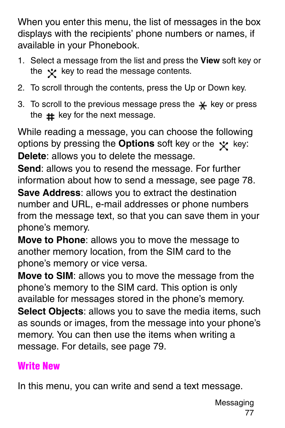 Samsung SGH-E317CSACIN User Manual | Page 77 / 224