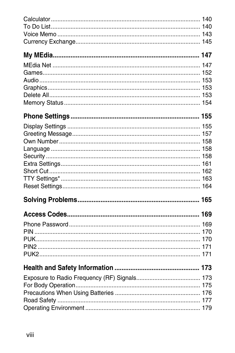 Samsung SGH-E317CSACIN User Manual | Page 8 / 224