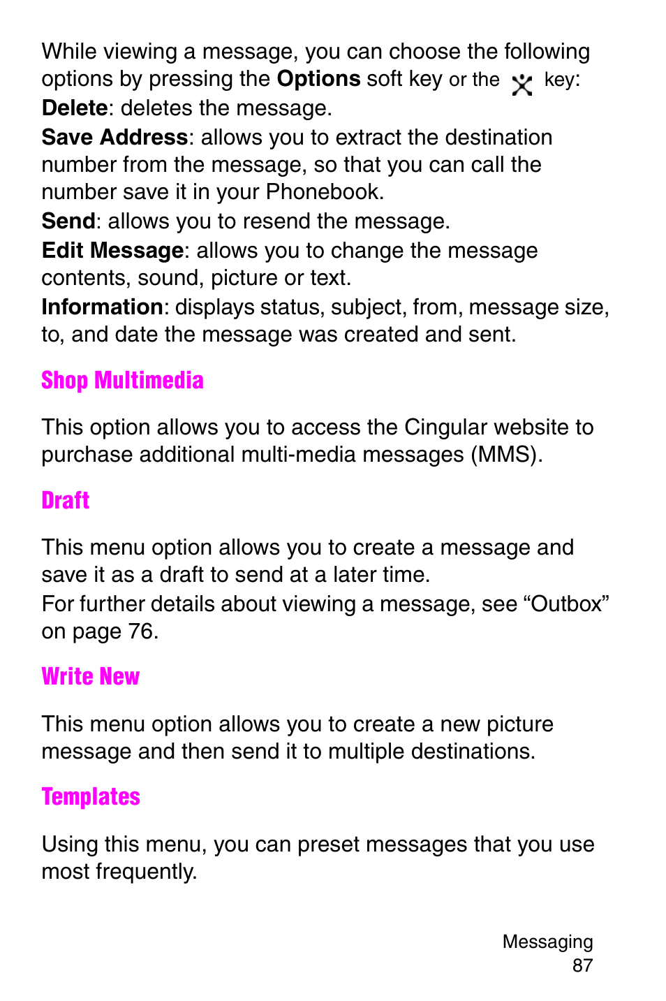 Samsung SGH-E317CSACIN User Manual | Page 87 / 224