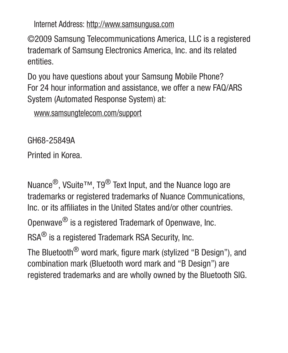 Samsung SCH-R100DBAMTR User Manual | Page 3 / 132