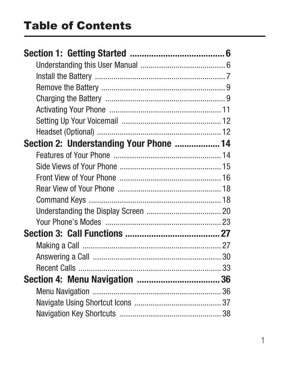 Samsung SCH-R100DBAMTR User Manual | Page 5 / 132