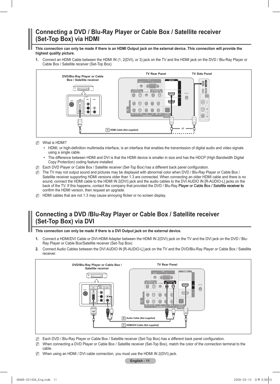 Samsung PN50B540S3FXZA User Manual | Page 11 / 103