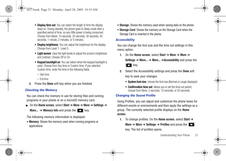 Samsung SGH-I637MAAATT User Manual | Page 25 / 158