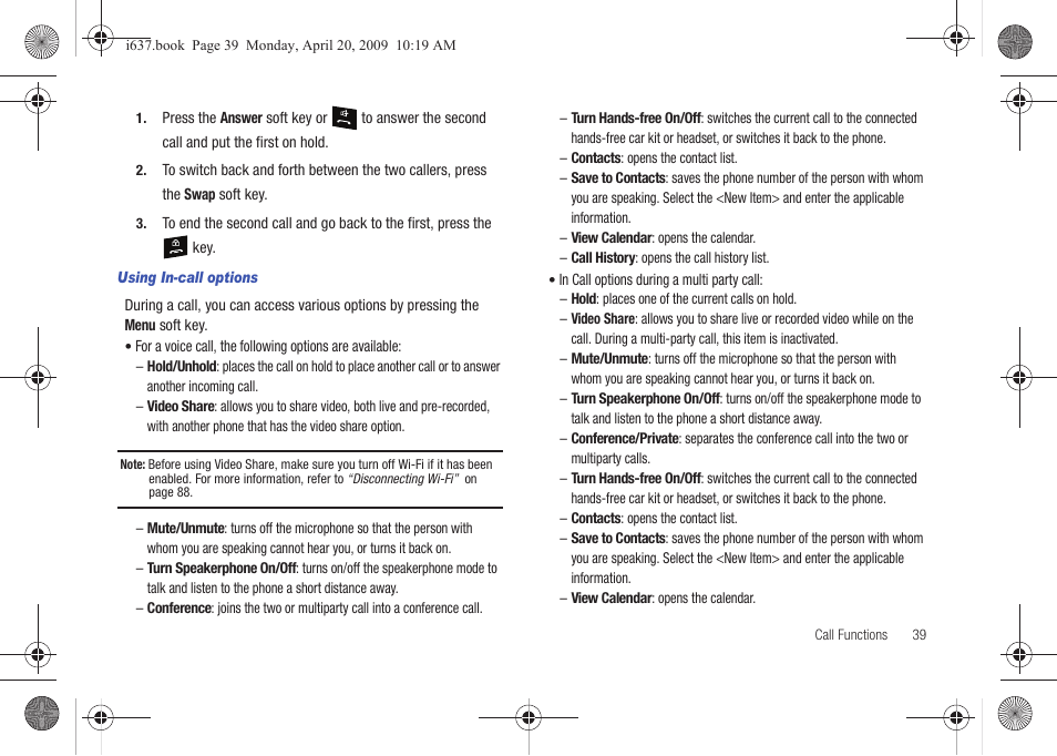 Samsung SGH-I637MAAATT User Manual | Page 43 / 158