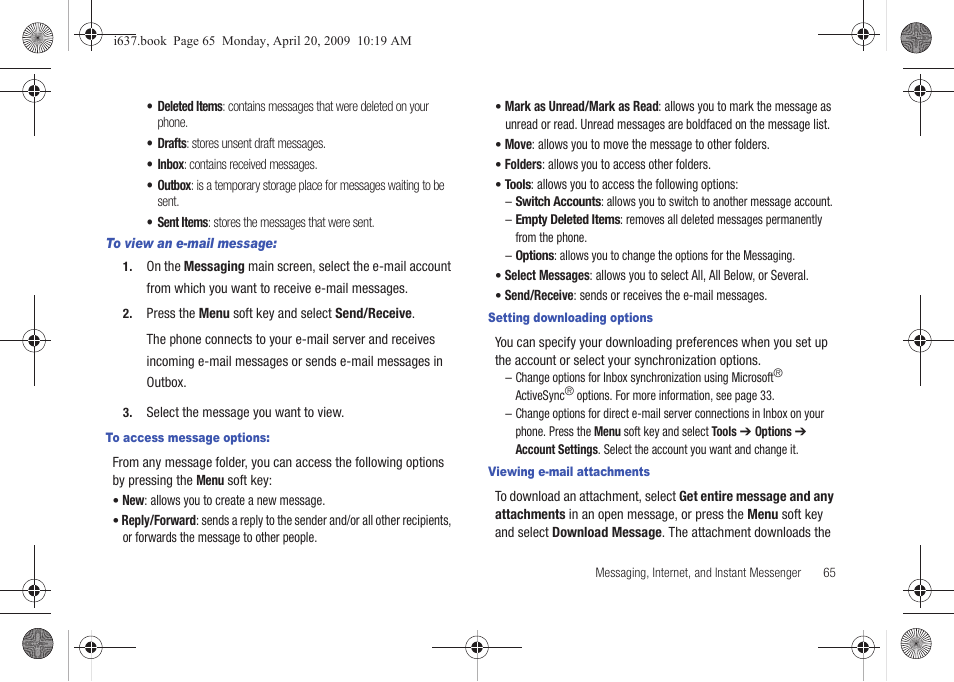 Samsung SGH-I637MAAATT User Manual | Page 69 / 158