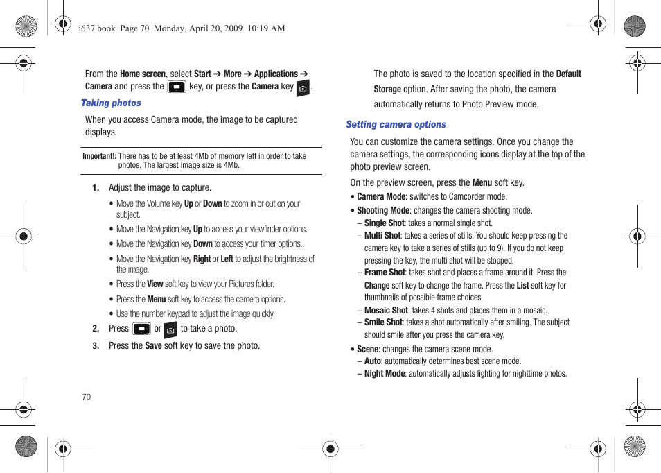 Samsung SGH-I637MAAATT User Manual | Page 74 / 158