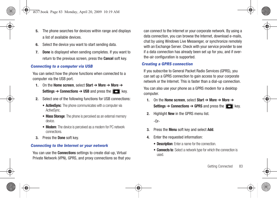 Samsung SGH-I637MAAATT User Manual | Page 87 / 158