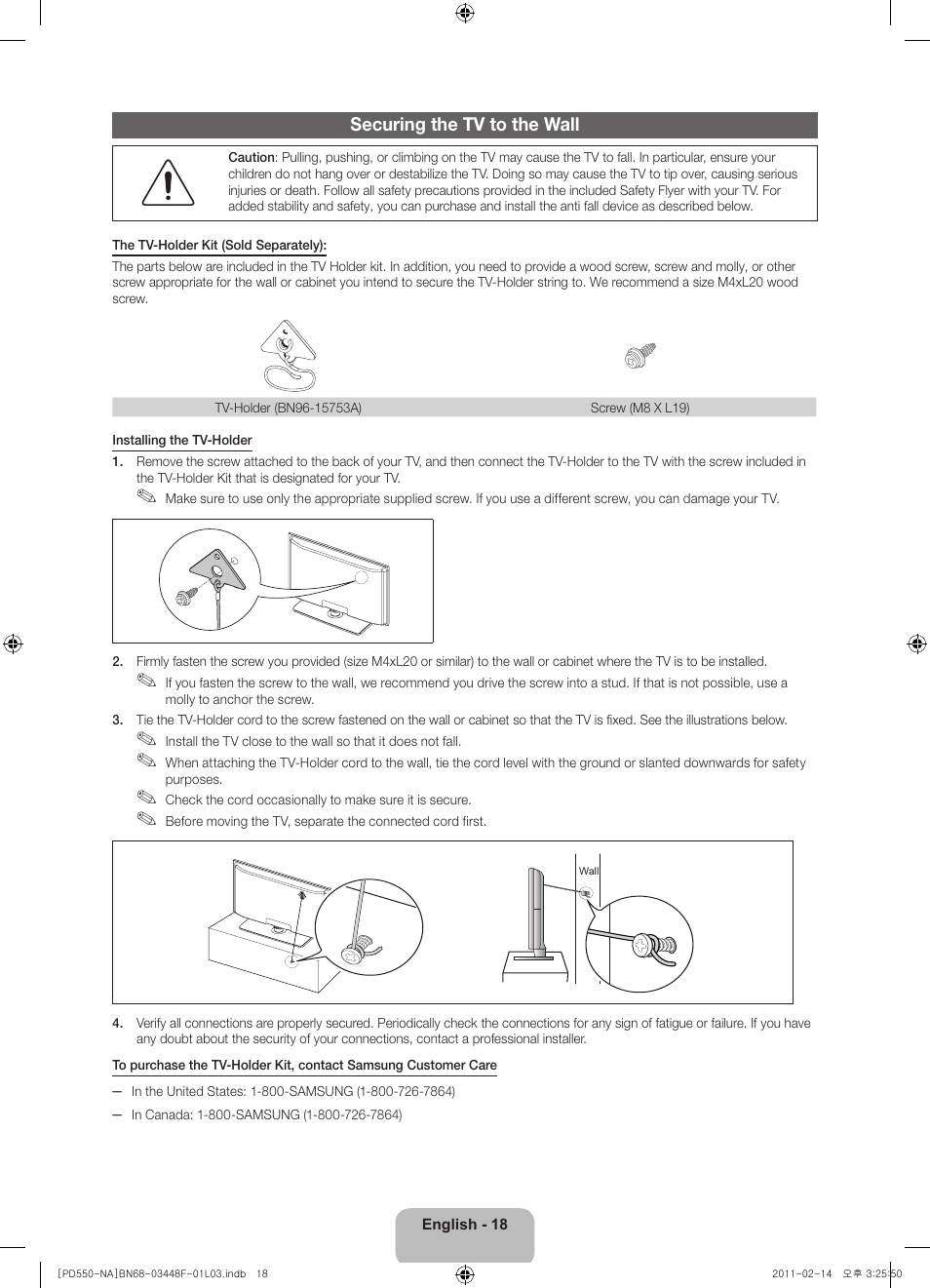 Samsung PN64D550C1FXZA User Manual | Page 18 / 61