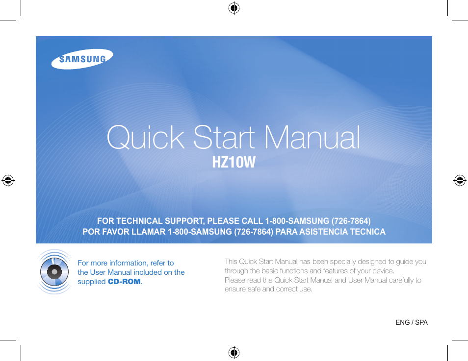Samsung EC-HZ10WBBP-US User Manual | 22 pages
