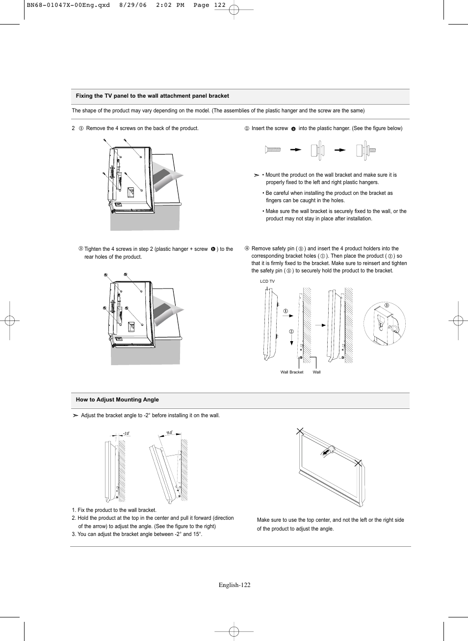 Samsung LNS5296DX-XAA User Manual | Page 124 / 380