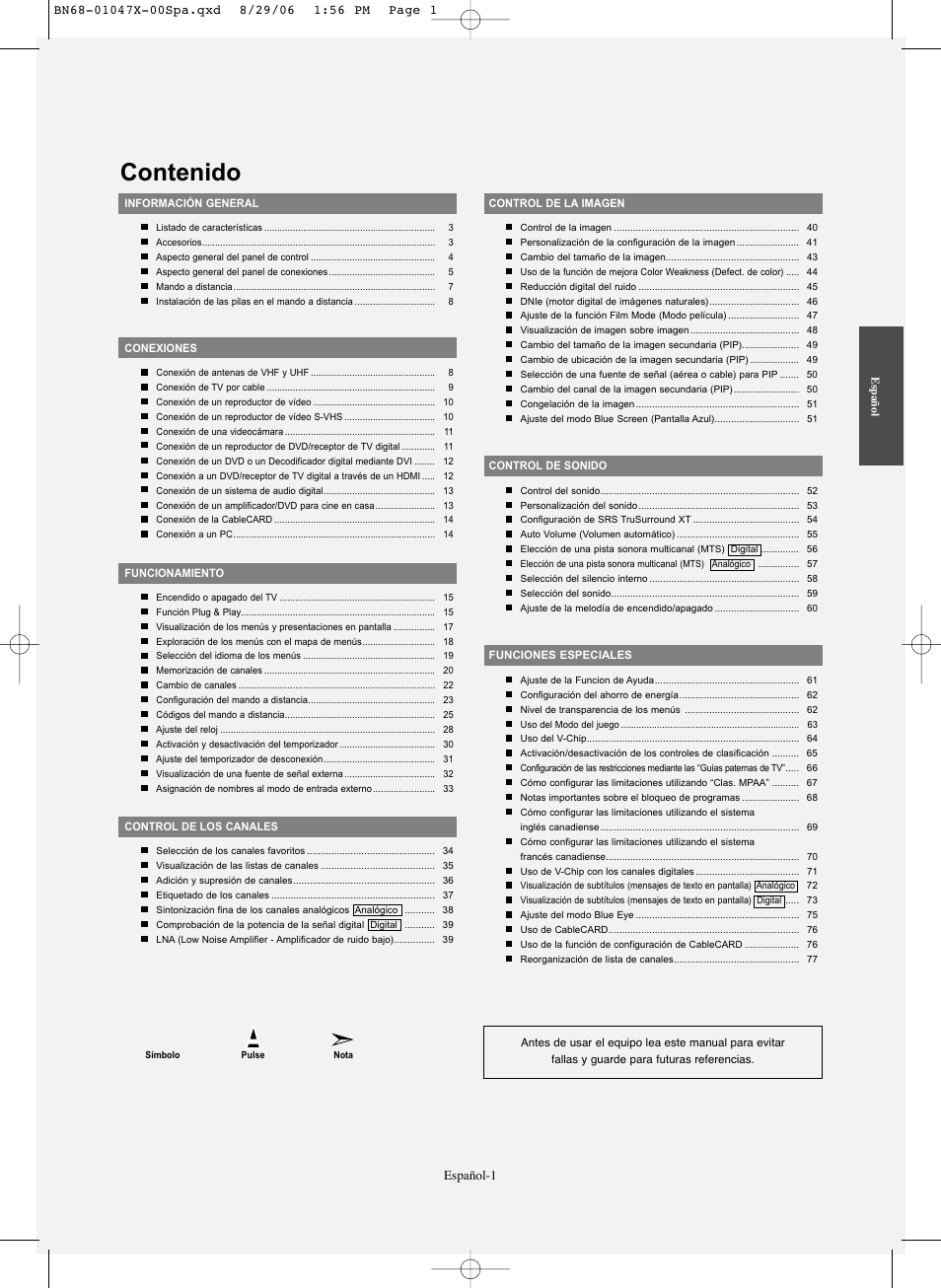 Samsung LNS5296DX-XAA User Manual | Page 255 / 380