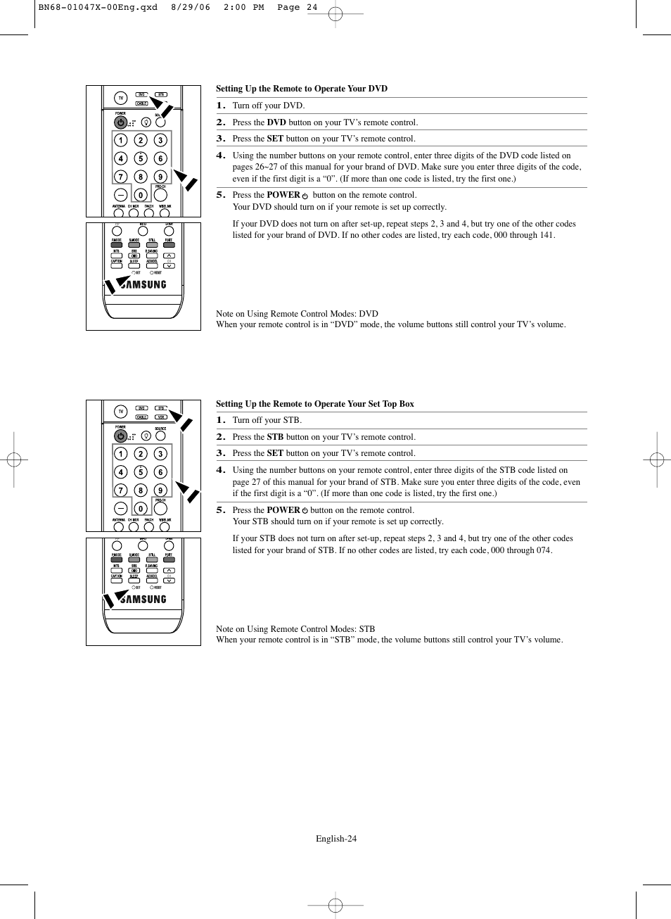 Samsung LNS5296DX-XAA User Manual | Page 26 / 380