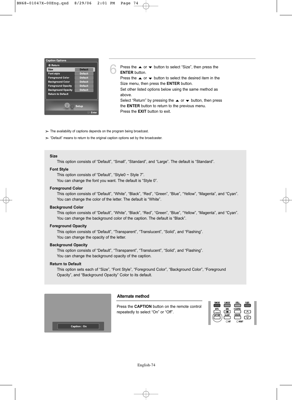 Samsung LNS5296DX-XAA User Manual | Page 76 / 380