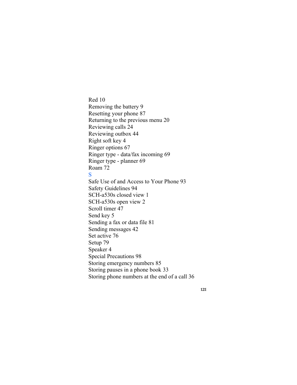 Samsung SCH-A530ZSVXAR User Manual | Page 133 / 134