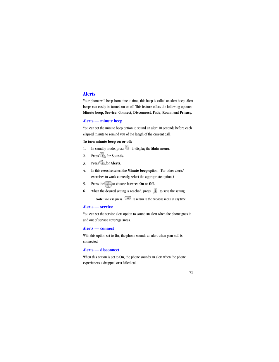 Alerts | Samsung SCH-A530ZSVXAR User Manual | Page 83 / 134