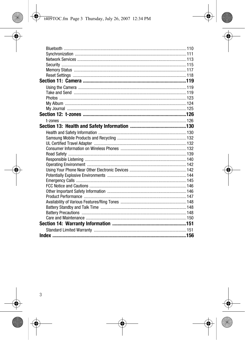 Samsung SGH-T409MBATMB User Manual | Page 6 / 162
