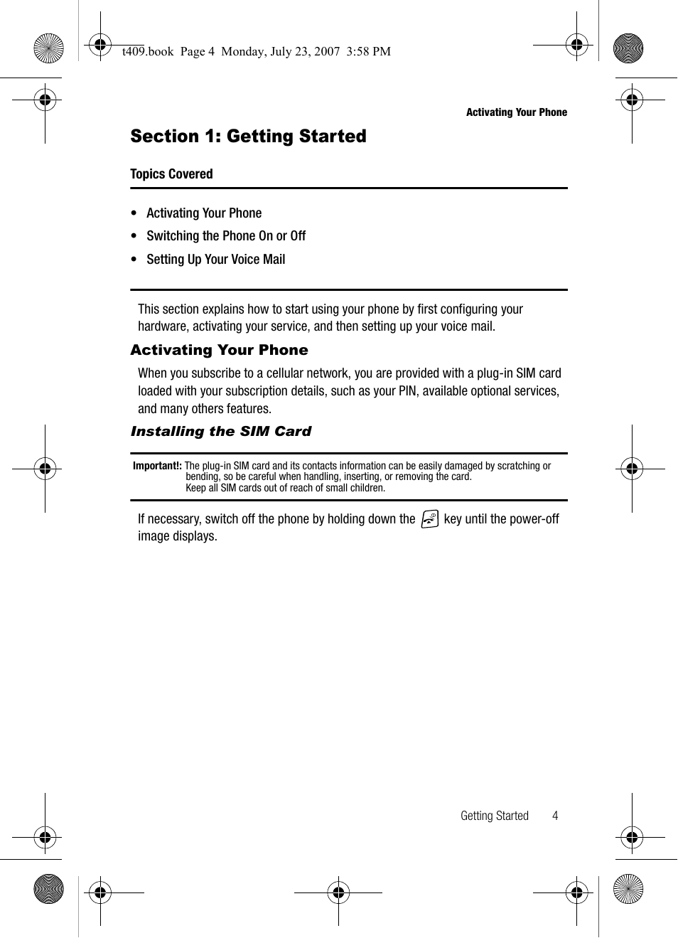 Samsung SGH-T409MBATMB User Manual | Page 7 / 162