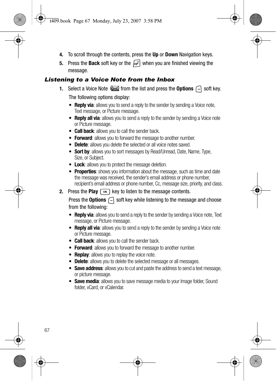 Samsung SGH-T409MBATMB User Manual | Page 70 / 162