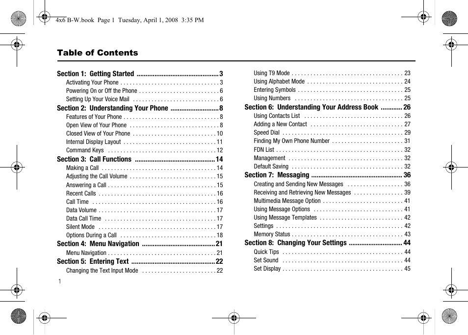 Samsung SGH-A227HAAATT User Manual | Page 4 / 102