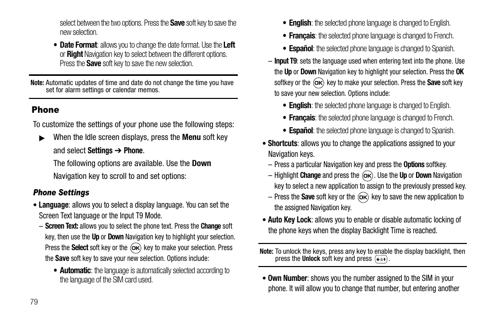 Phone | Samsung SGH-A637CWAATT User Manual | Page 82 / 166