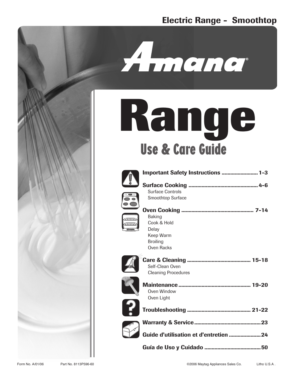 Amana 8113P596-60 User Manual | 76 pages