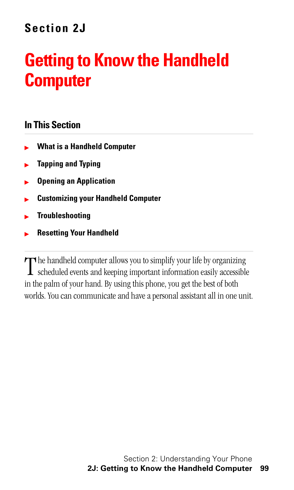 Getting to know the handheld computer | Samsung SPH-I500SS-XAR User Manual | Page 102 / 218