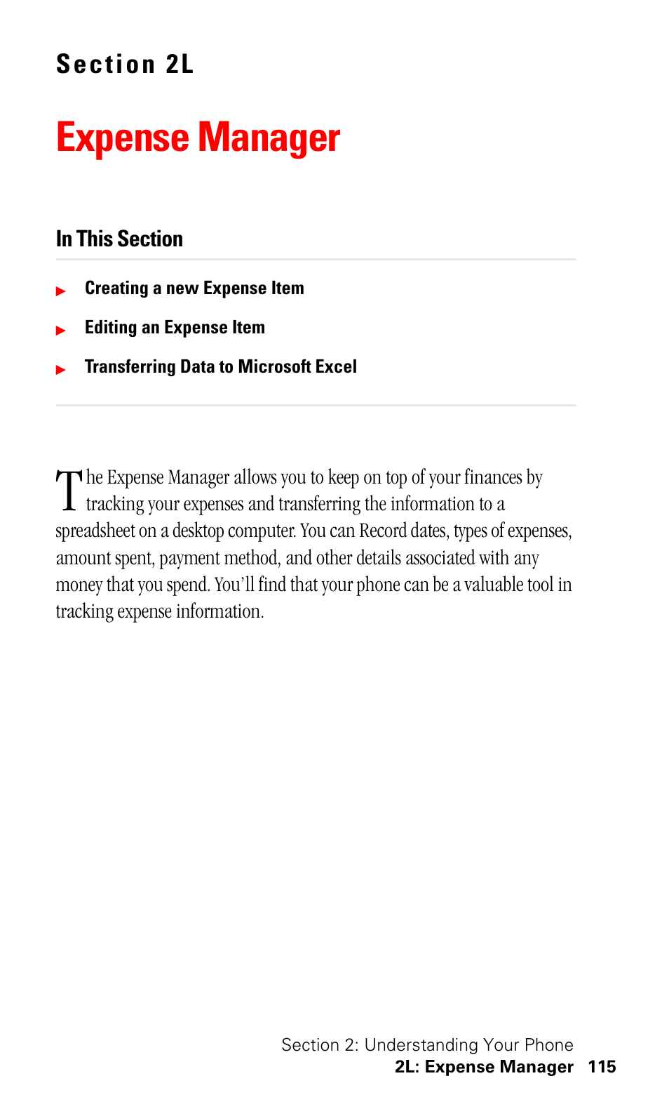 Expense manager | Samsung SPH-I500SS-XAR User Manual | Page 118 / 218