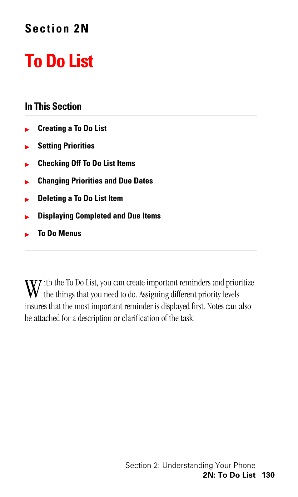 To do list | Samsung SPH-I500SS-XAR User Manual | Page 133 / 218