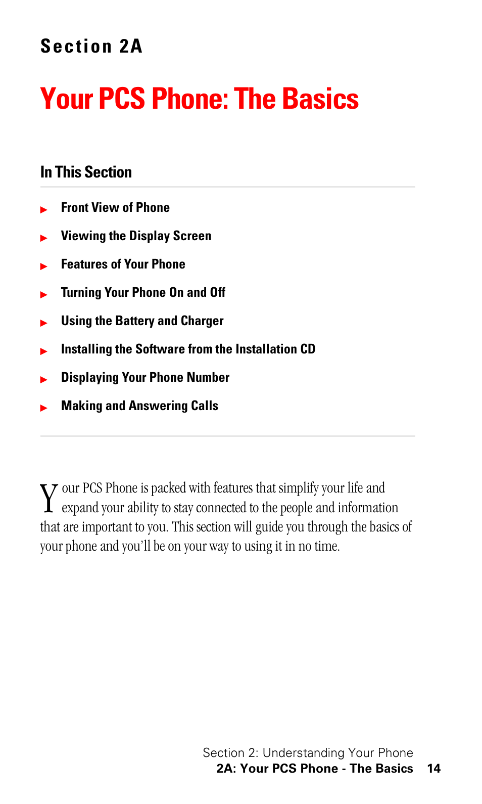 Your pcs phone: the basics | Samsung SPH-I500SS-XAR User Manual | Page 17 / 218