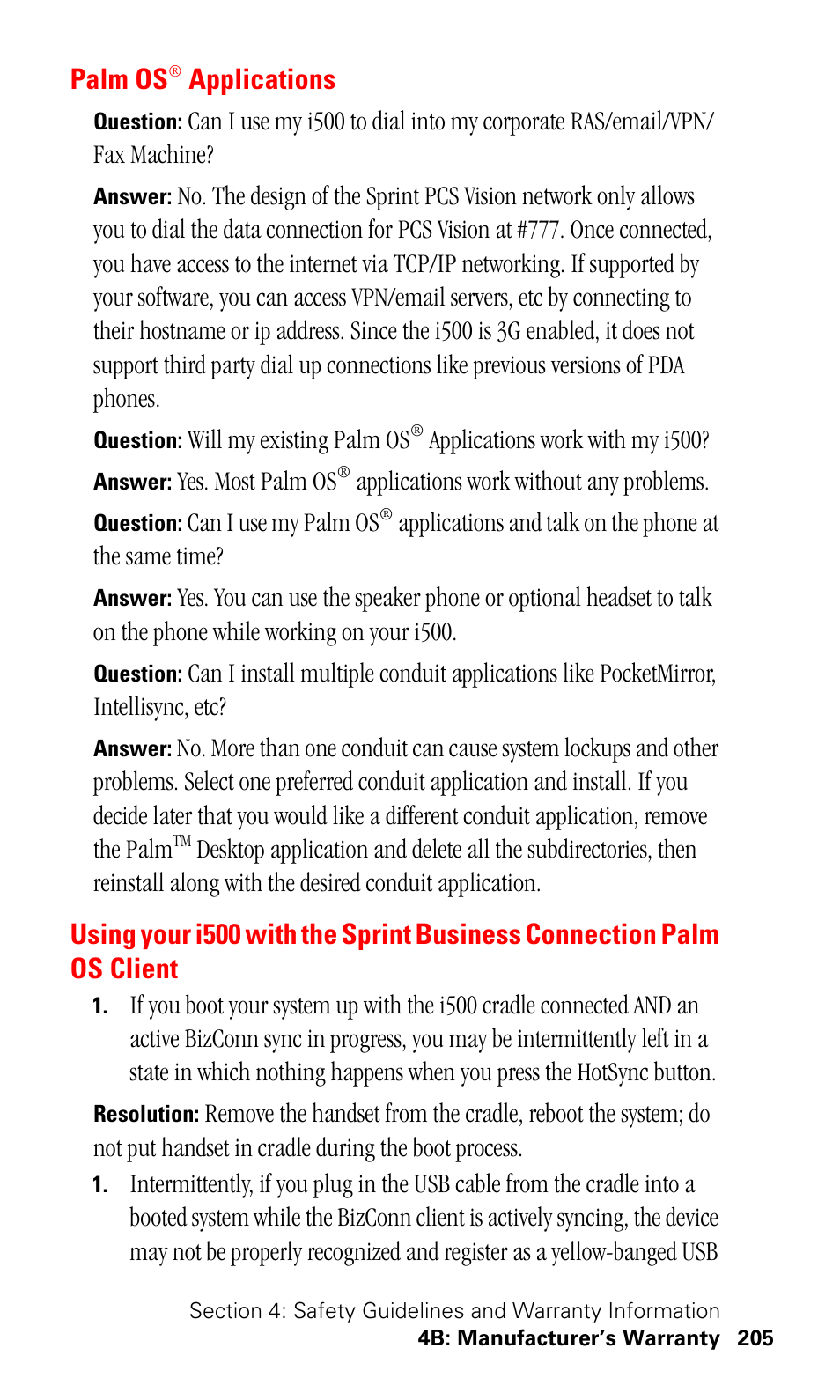 Palm os® applications, Palm os, Applications | Samsung SPH-I500SS-XAR User Manual | Page 208 / 218