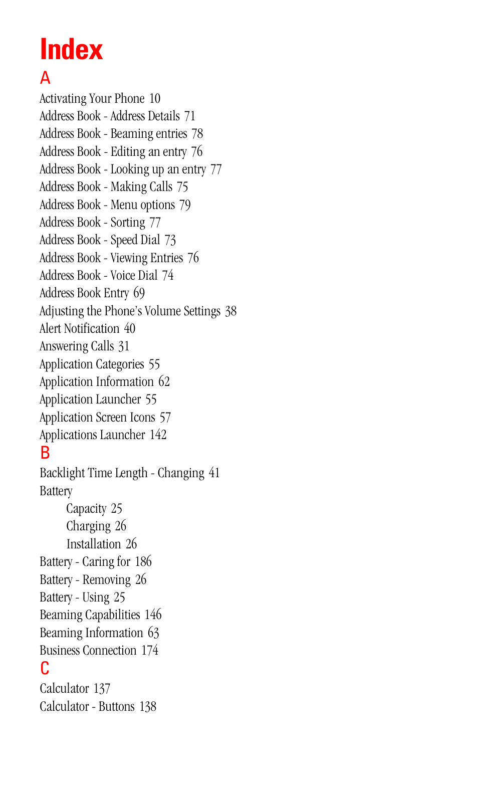 Index | Samsung SPH-I500SS-XAR User Manual | Page 213 / 218