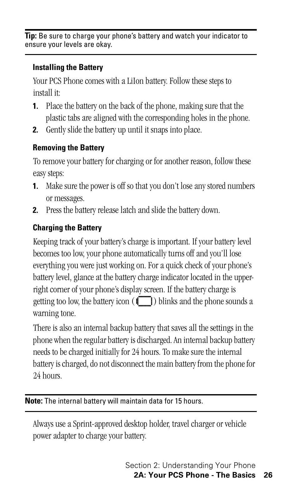 Installing the battery, Removing the battery, Charging the battery | Samsung SPH-I500SS-XAR User Manual | Page 29 / 218