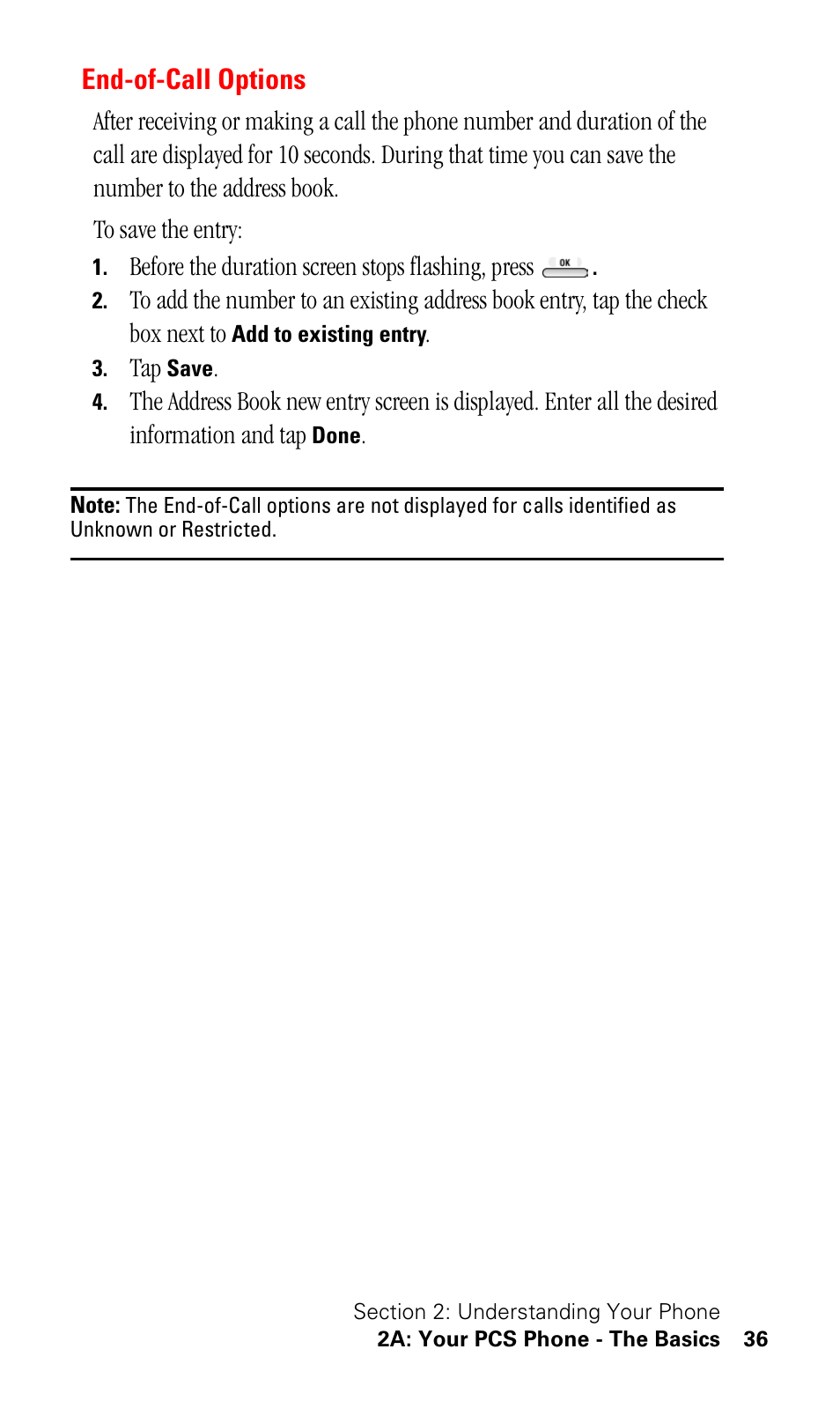 End-of-call options | Samsung SPH-I500SS-XAR User Manual | Page 39 / 218