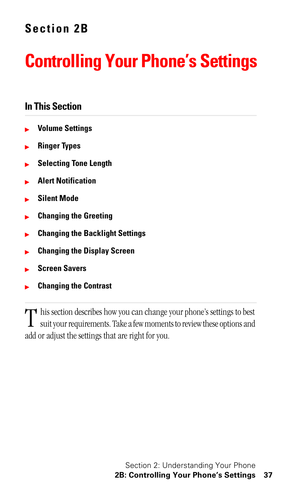 Controlling your phone’s settings | Samsung SPH-I500SS-XAR User Manual | Page 40 / 218