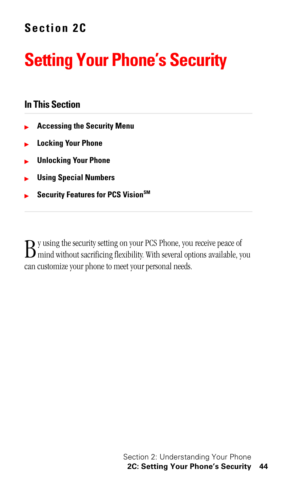 Setting your phone’s security | Samsung SPH-I500SS-XAR User Manual | Page 47 / 218