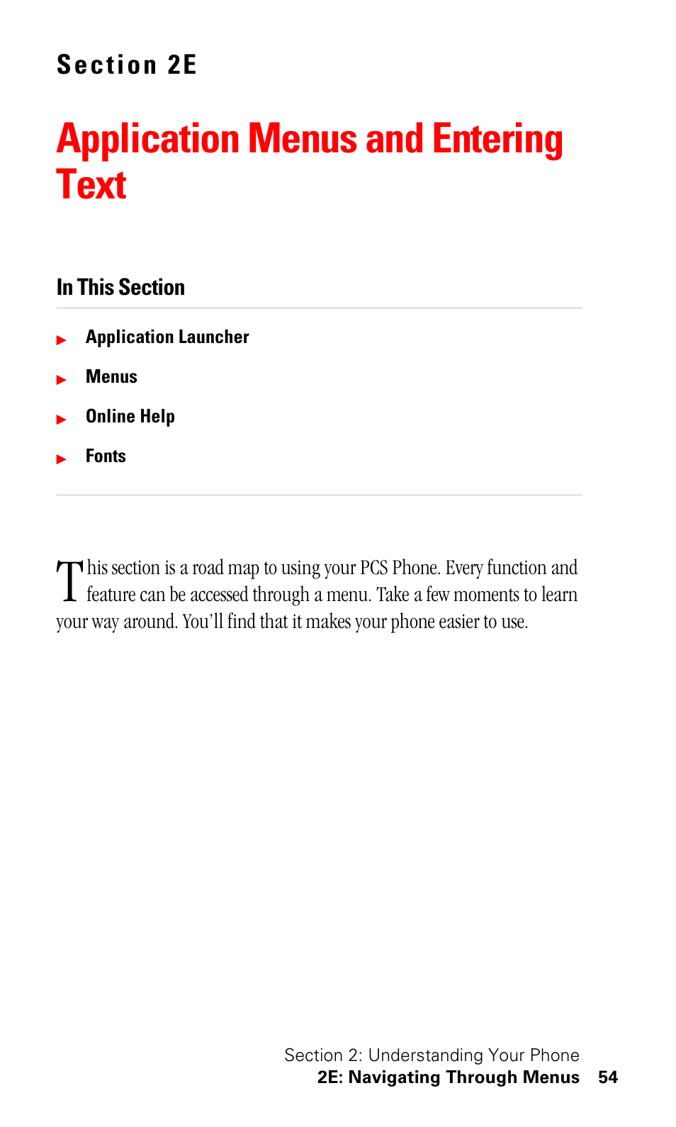 Application menus and entering text | Samsung SPH-I500SS-XAR User Manual | Page 57 / 218