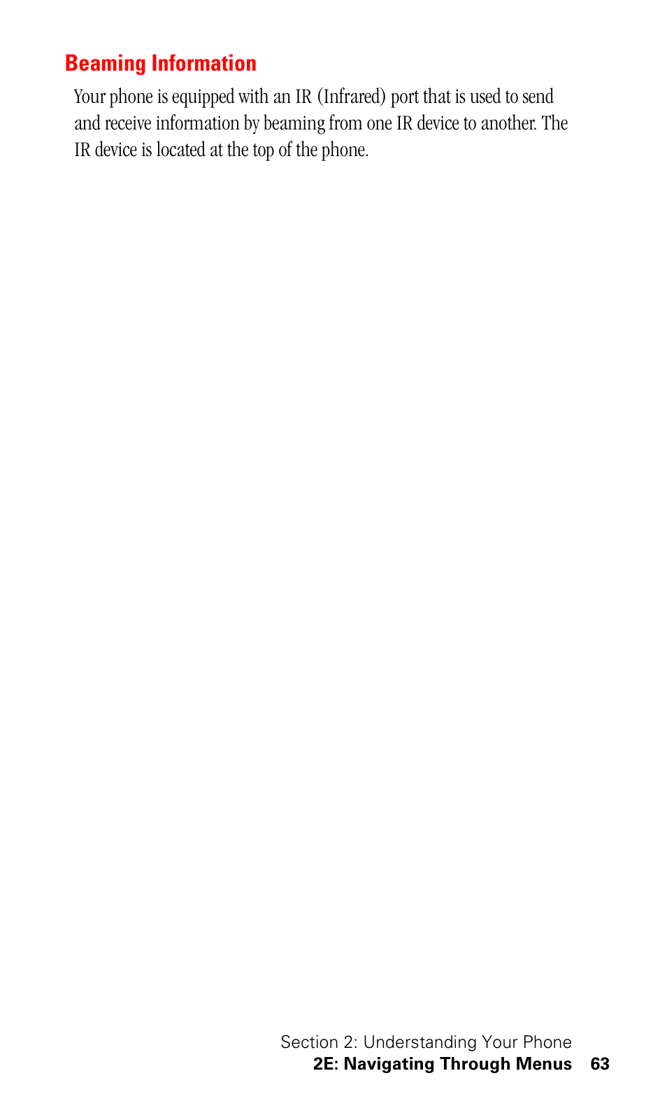 Beaming information | Samsung SPH-I500SS-XAR User Manual | Page 66 / 218