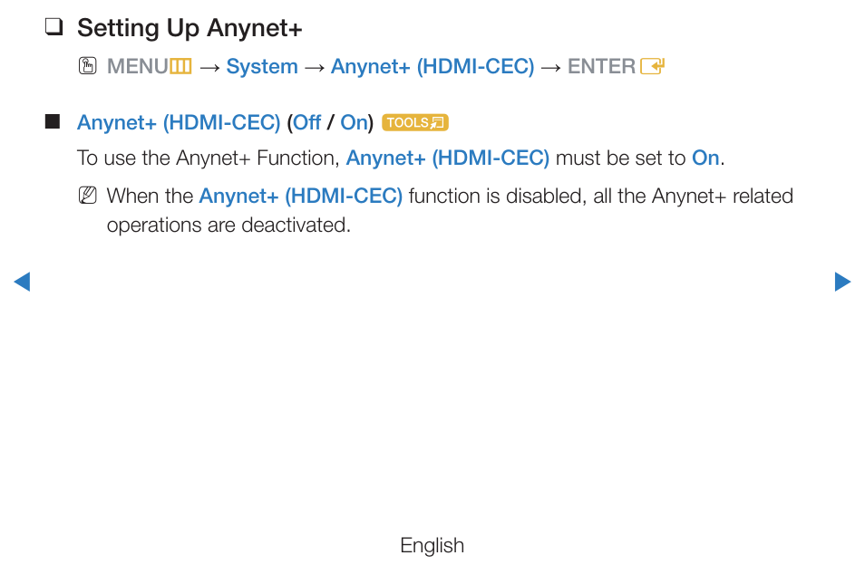 Setting up anynet | Samsung PN51D490A1DXZA User Manual | Page 165 / 223